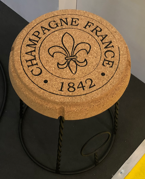Champagne korkbord- endast bord