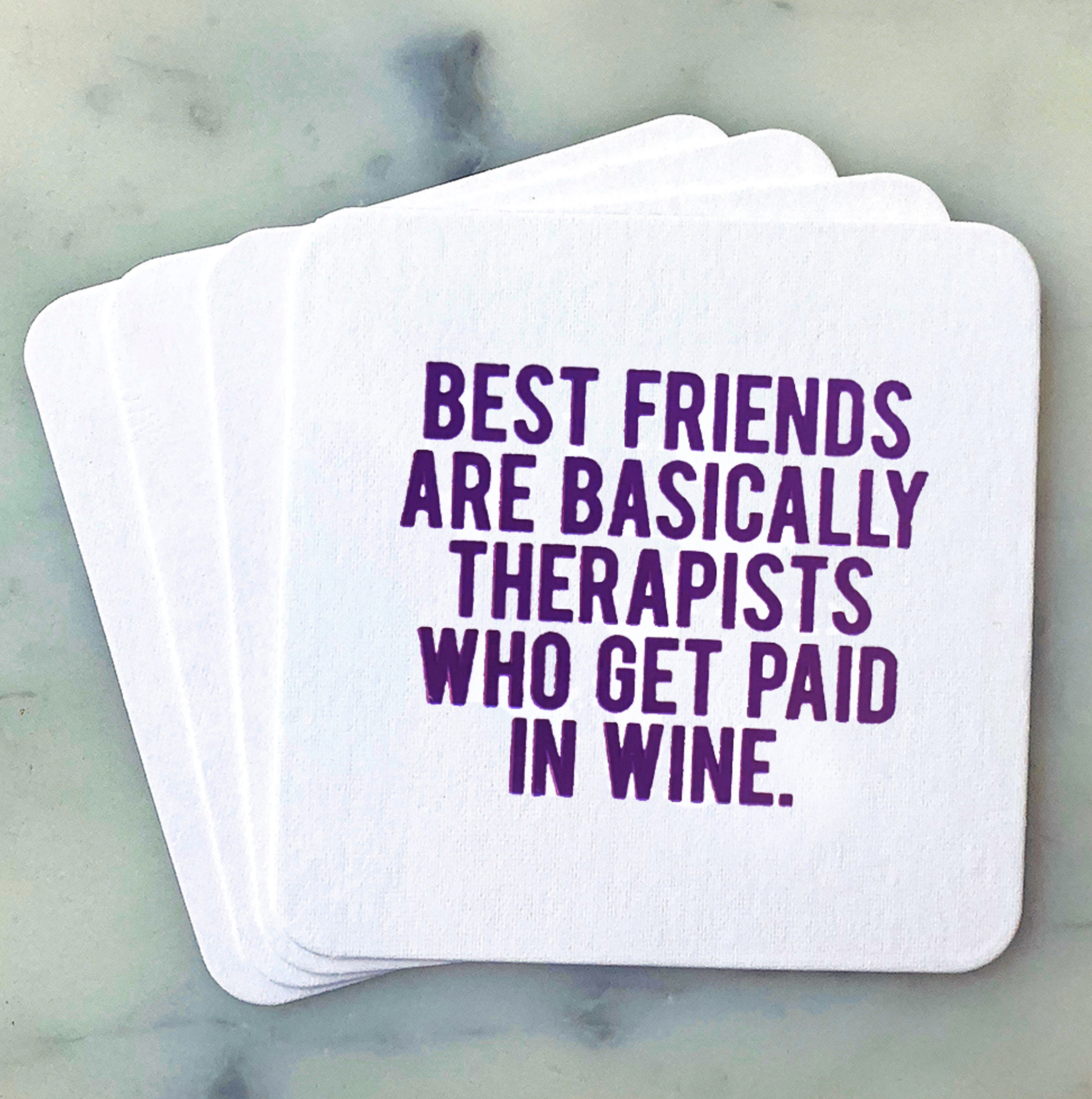 Best friends- therapists Coasters 4-pack