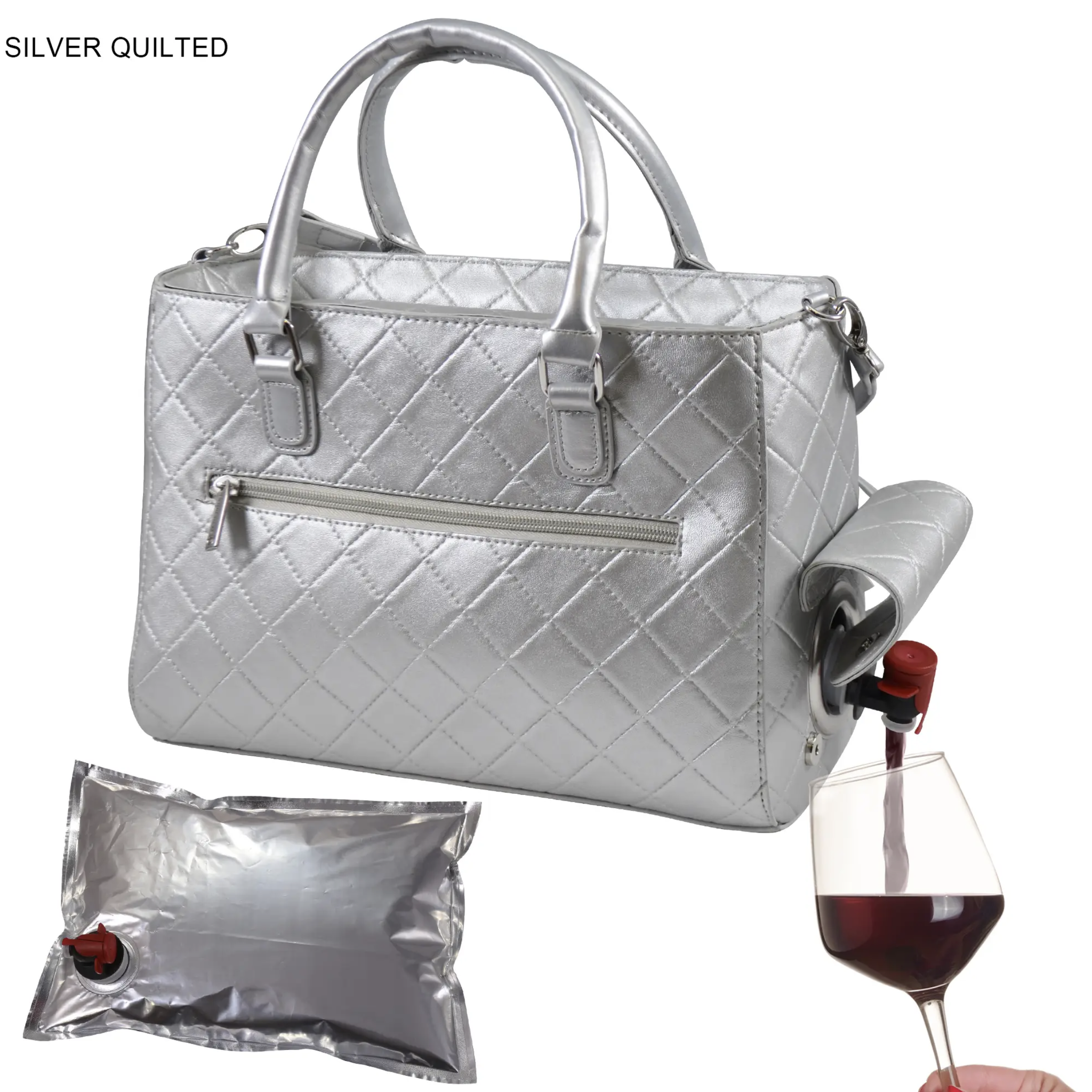 Vinväska Silver Sassy Bag-in-box