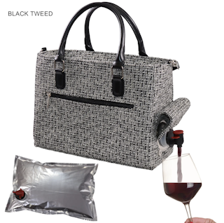 Vinväska Black Tweed Bag-in-box