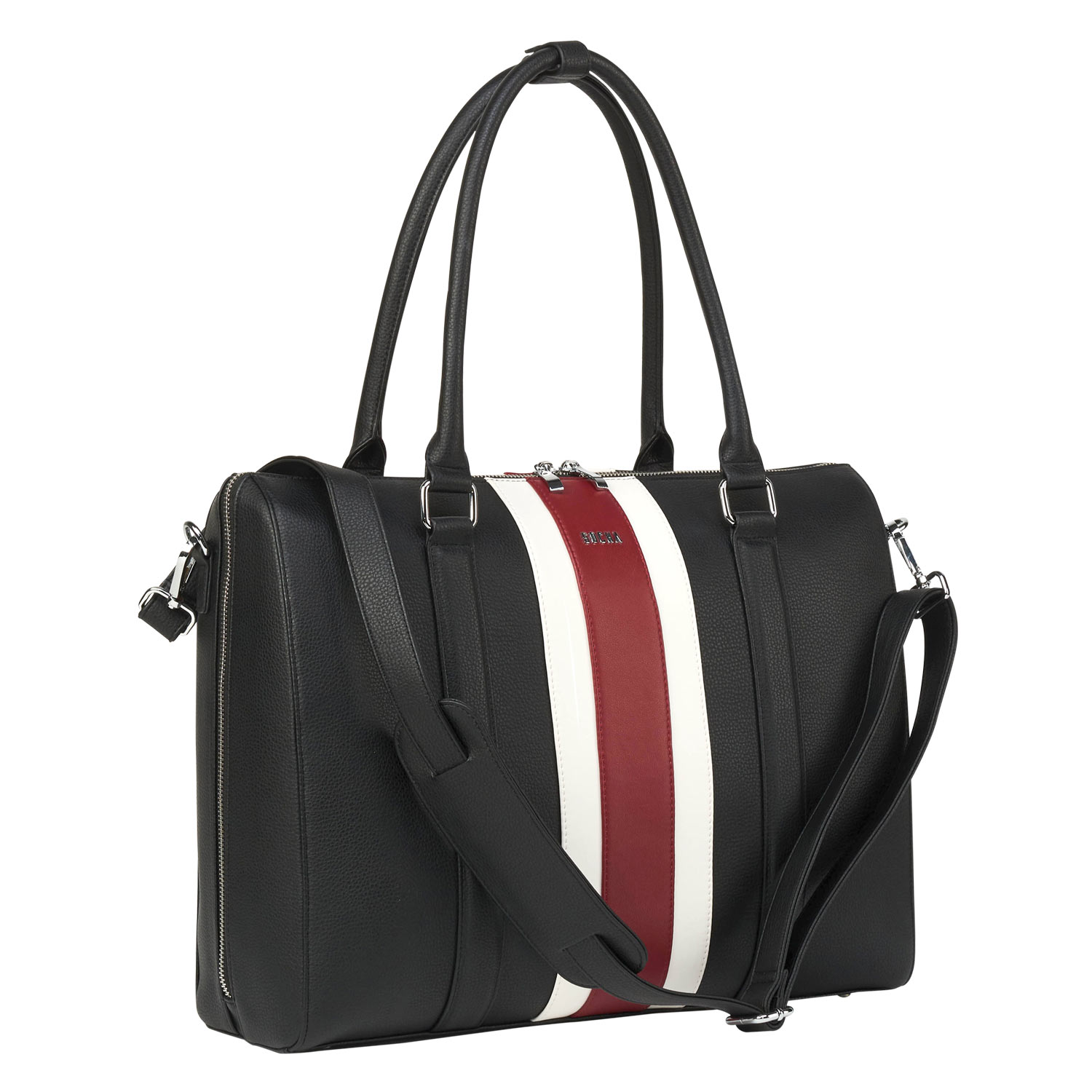 Businessbag Red Stripe Black Large 15,6"
