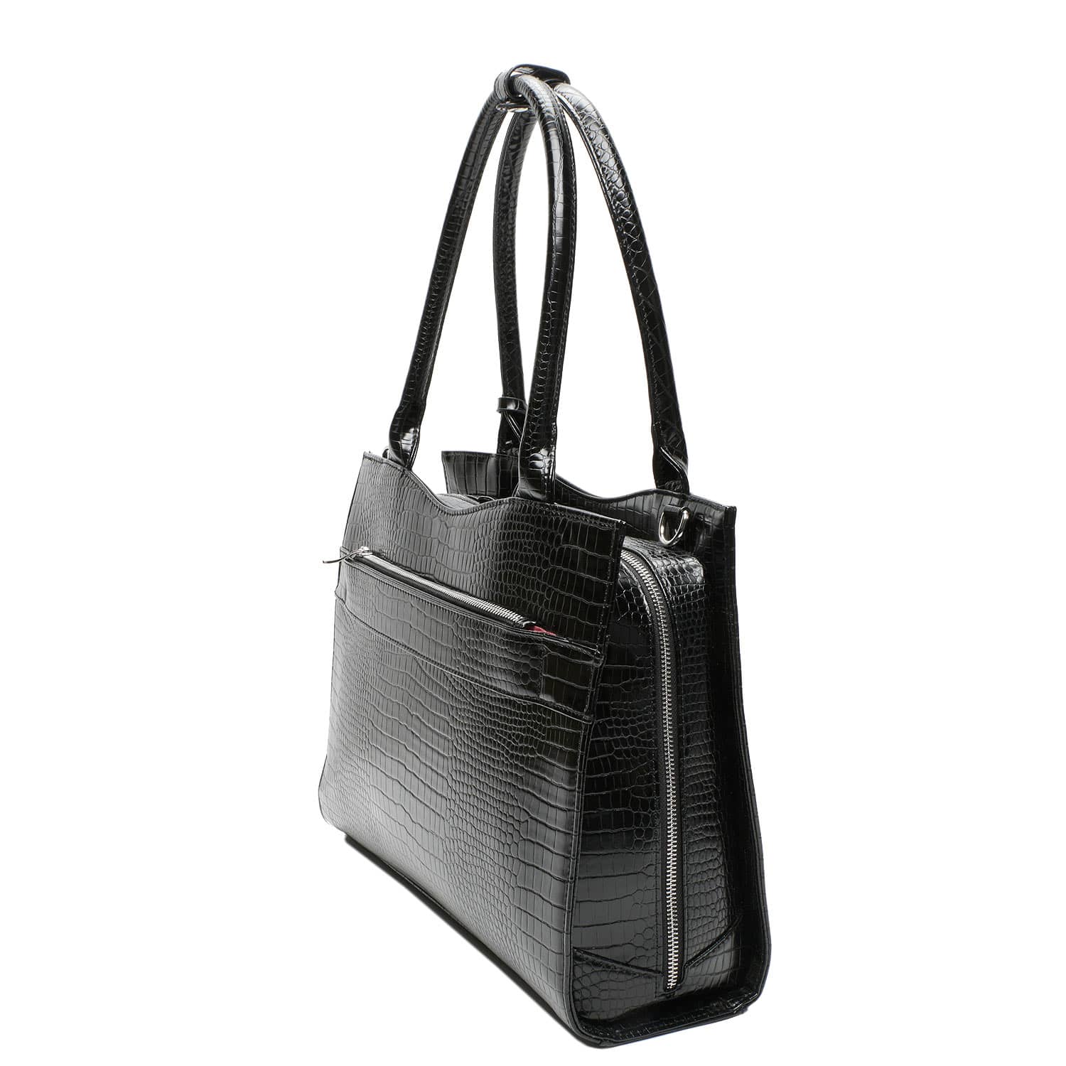 Businessbag Croco Black Midi 14"