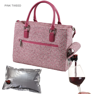 Vinväska Pink Tweed Bag-in-box