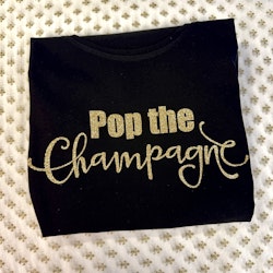 Pop the Champagne tisha svart/guldglitter (dam)