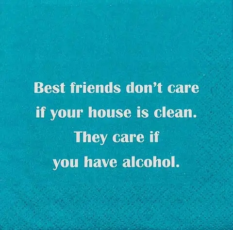 "Best friends don't care" turkos servett