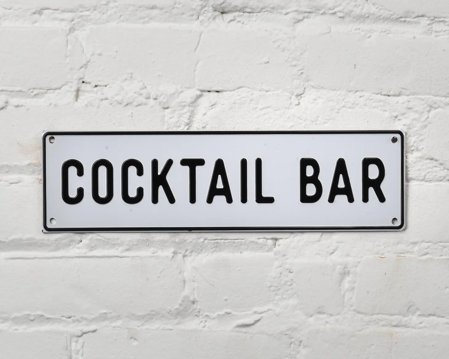 Cocktail Bar metallskylt