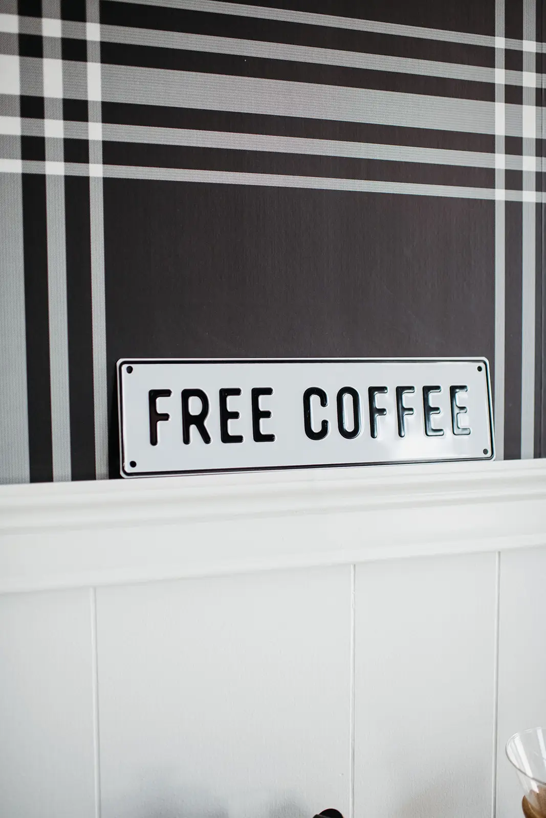 Free Coffee metallskylt