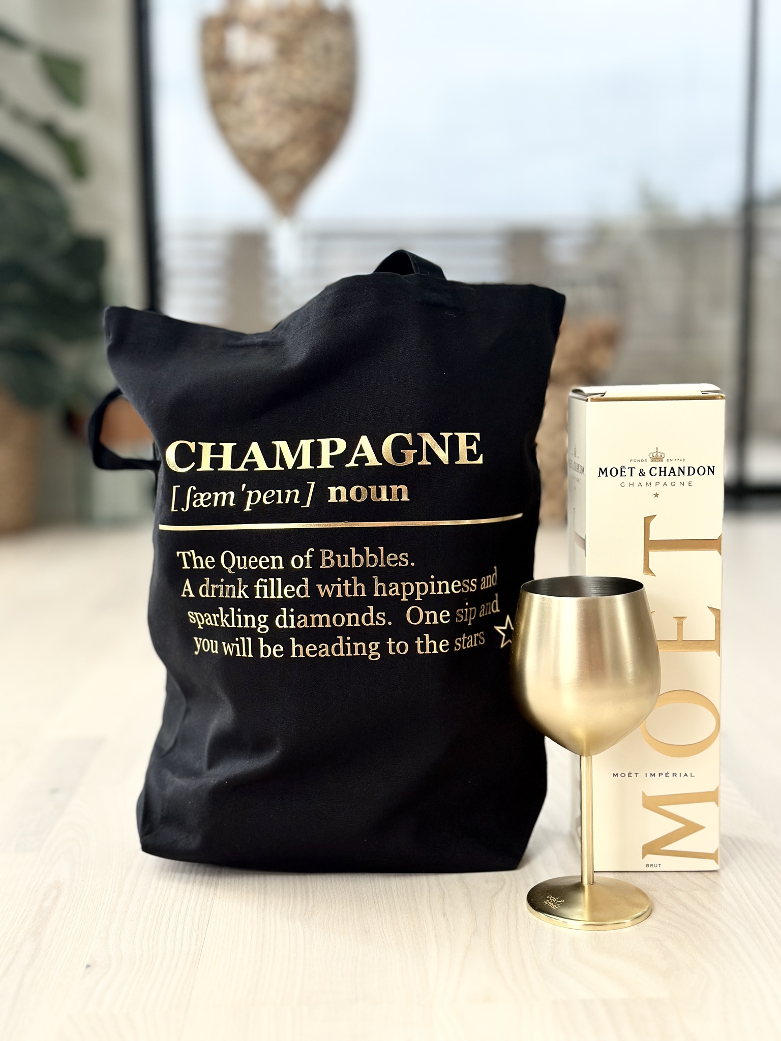 Champagne definitions tygpåse