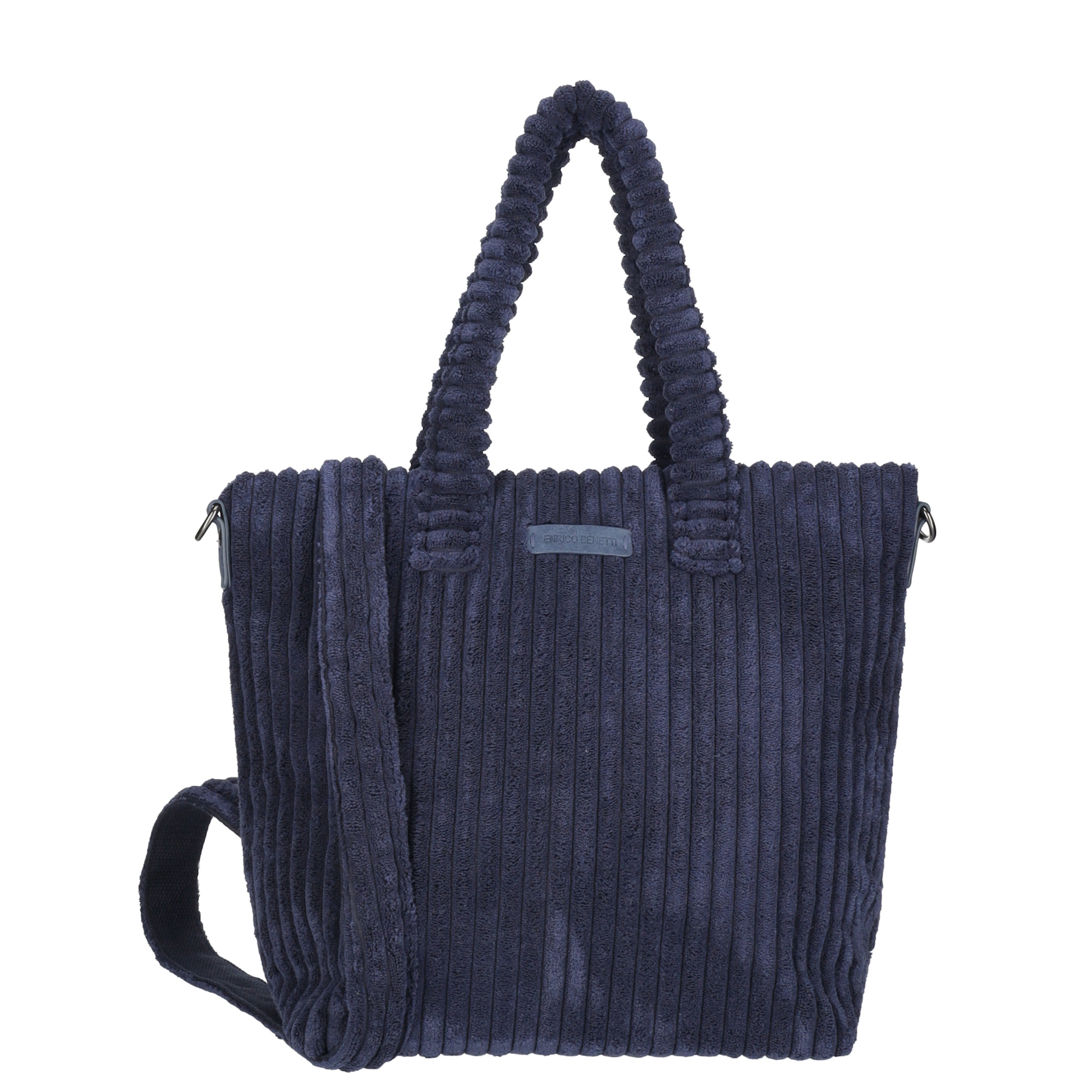 Mörkblå manchesterväska med axelrem (handväska i manchester)