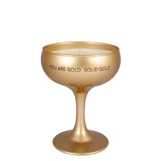 You are Gold. Solid Gold doftljus champagneglas
