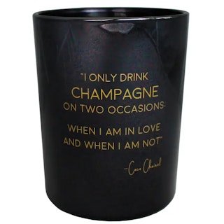 I only drink Champagne... doftljus svart/guld