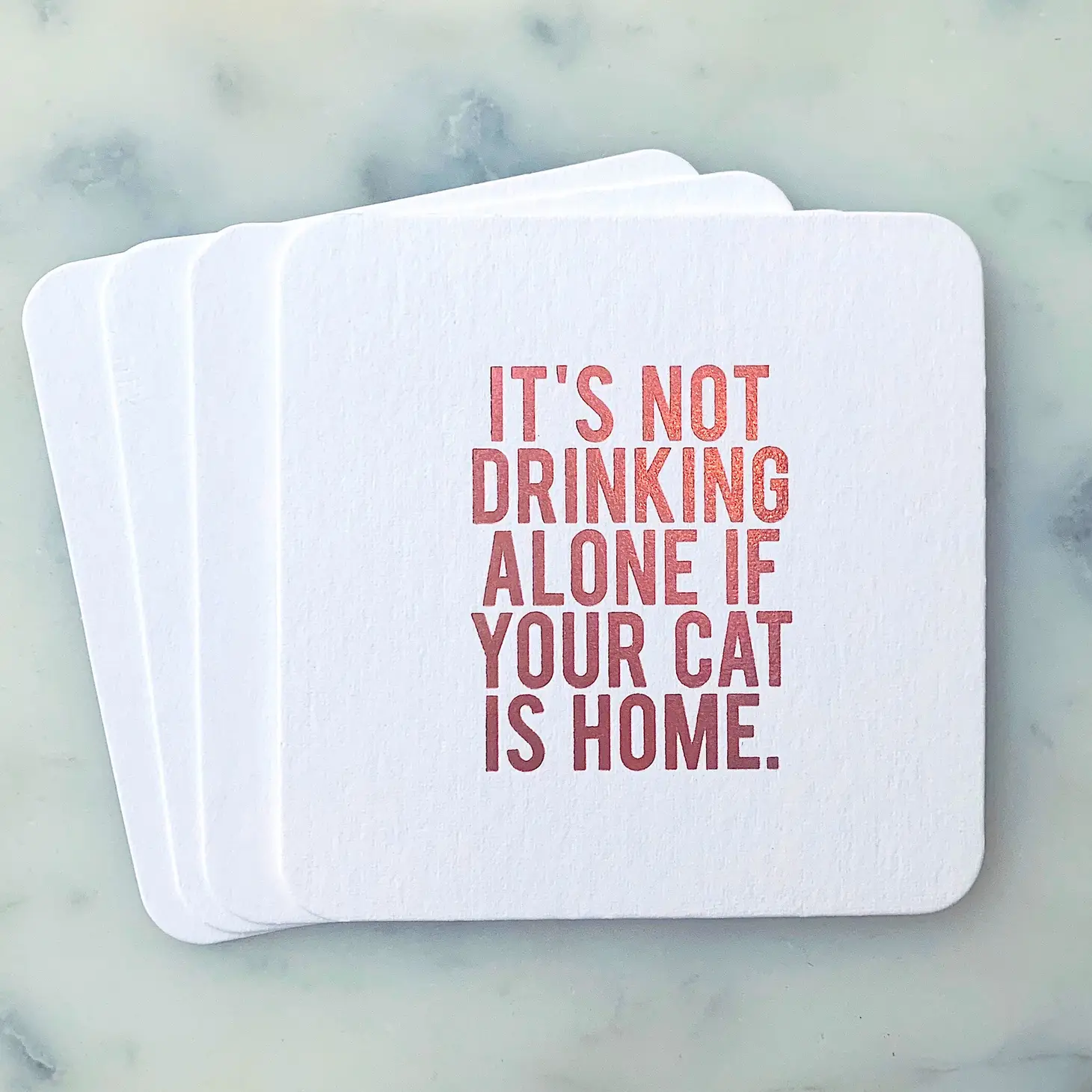 Cat Lover Coasters 4-pack