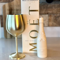 Champagne bottle ljus beige