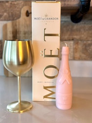Champagne bottle ljus rosa