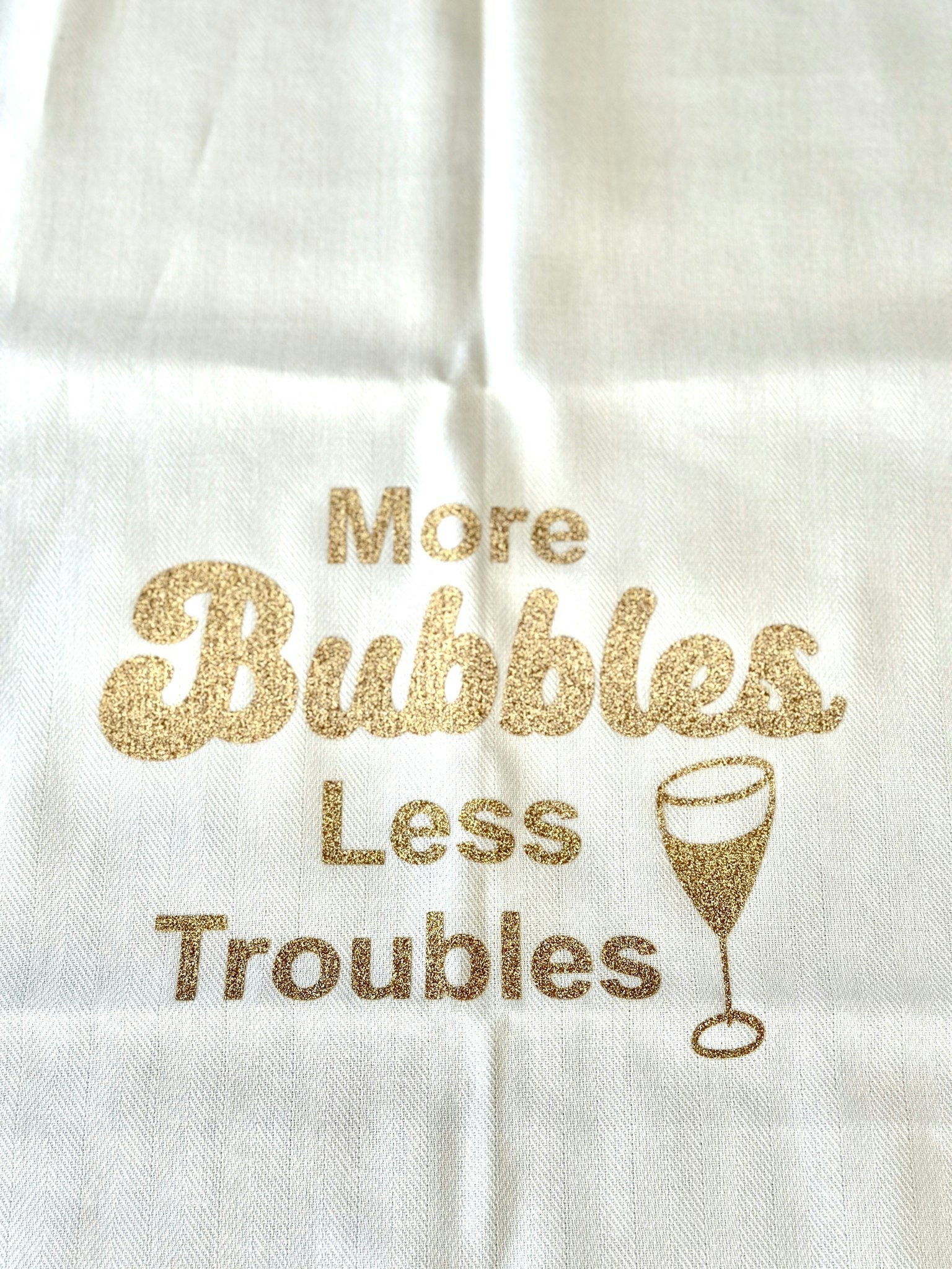 Kökshandduk Bubbles & Troubles