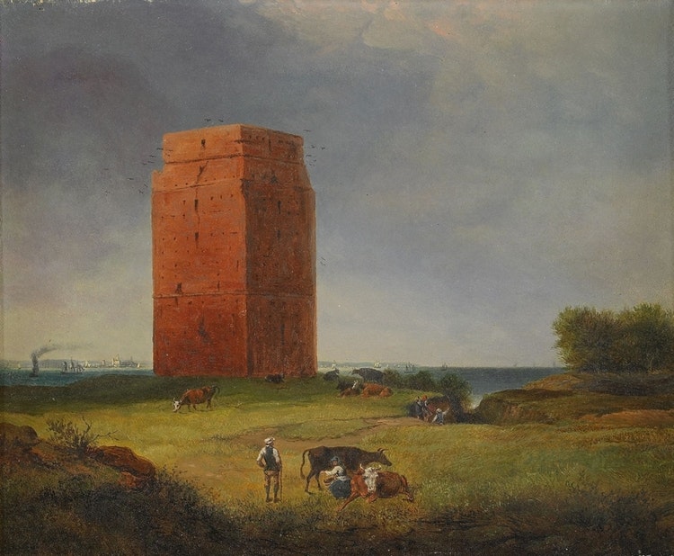 KÄRNAN HELSINGBORG 1850 av JOSEPH MAGNUS STÄCK