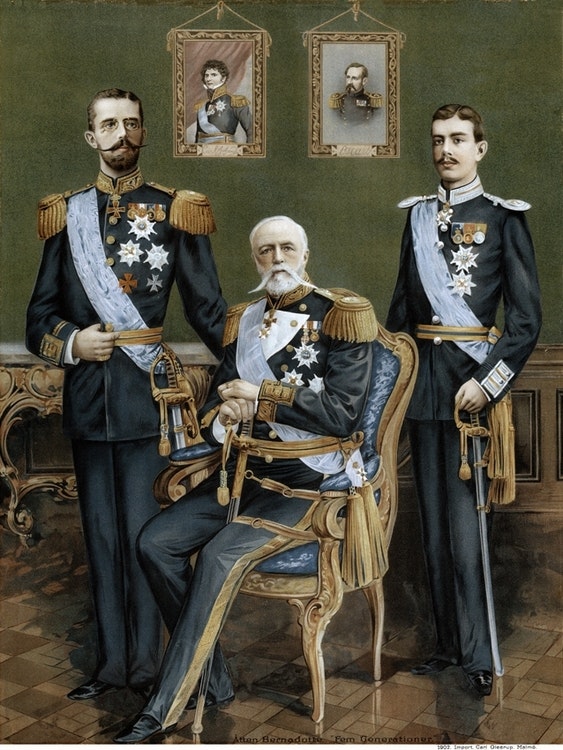 BERNADOTTE FAMILJEN 1902 av Okänd Mästare