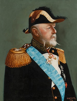 OSCAR II I AMIRALSUNIFORM av Carl Gabriell Wadell