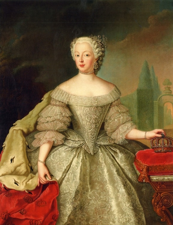 DROTTNING LOVISA ULRIKA I KRÖNINGSDRÄKT av Antoine Pesne