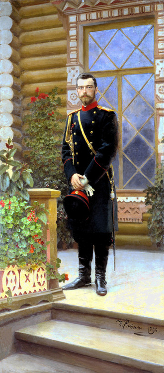 NICHOLAS II 1896 - NIKOLAJ II 1896 by/av Ilja Repin