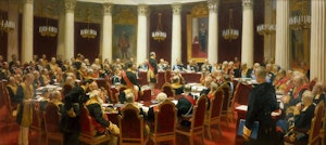 NICHOLAS II IN THE STATE COUNCIL 1901 - NIKOLAJ II I STATLIGA RÅDET 1901 by/av Ilja Repin