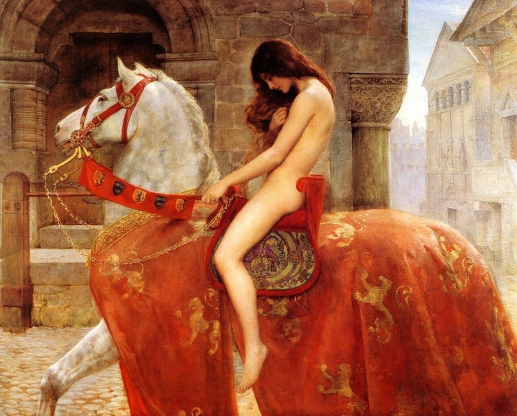 LADY GODIVA av Hon. John Collier
