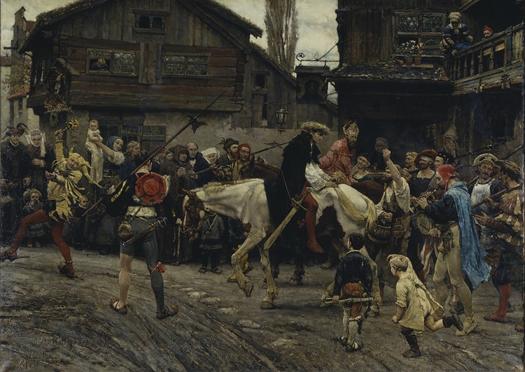 PEDER SUNNANVÄDER OCH MÄSTER KNUT SKYMFLIGA INTÅG I STOCKHOLM 1526 av CARL HELLQVIST