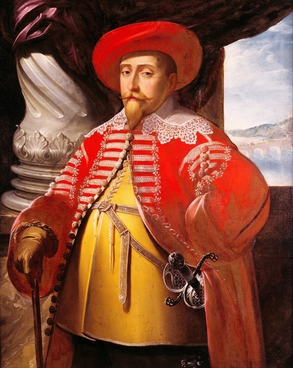 GUSTAV II ADOLF av Matthäus Merian den äldre
