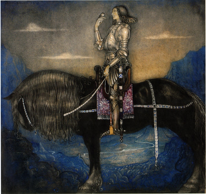 EN RIDDARE RED FRAM 1915 av JOHN BAUER