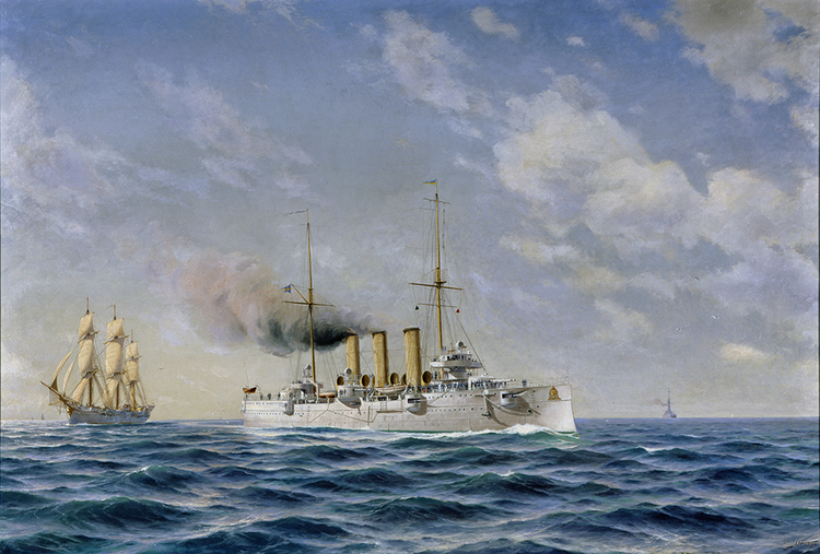 PANSAR KRYSSARE HMS FYLGIA OCH MS SAGA av JACOB HÄGG