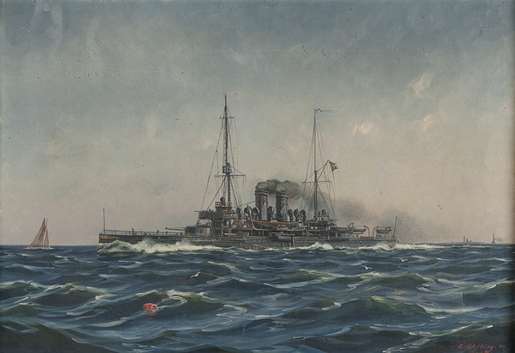 PANSARSKEPPET HMS ÄRAN av ARVID AHLBERG
