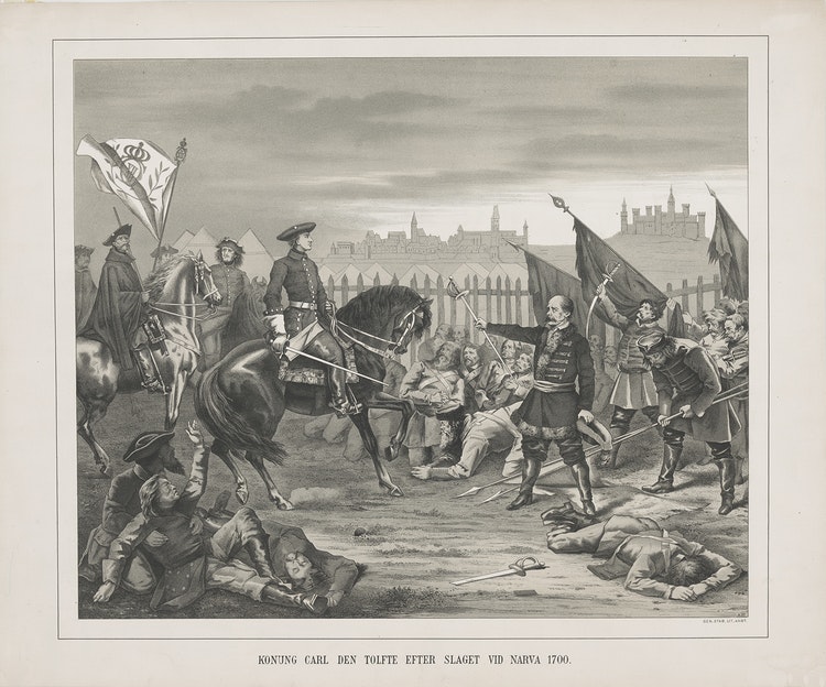 KONUNG CARL DEN TOLFTE EFTER SLAGET VID NARVA 1700