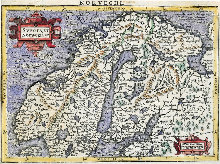 SVERIGE OCH NORGE Atlas Minor Amsterdam 1607