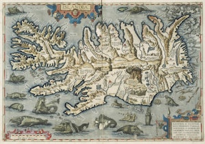 ISLAND av ABRAHAM ORTELIUS 1592