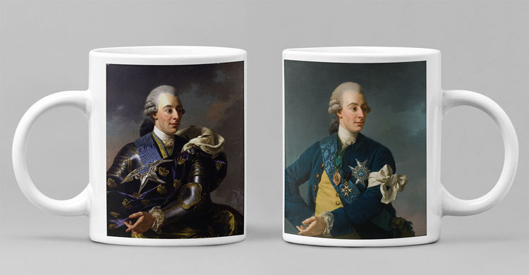 GUSTAV III DRYCKESBÄGARE Mugg av Alexander Roslin