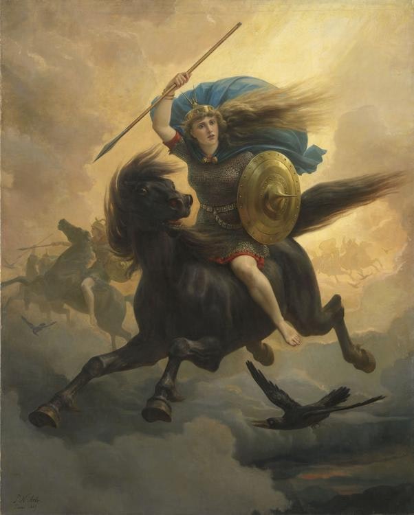 VALKYRIA 1869 av Peter Nicolai Arbo