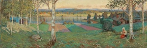 SOMMARLANDSKAP FRÅN DALARNA av GUSTAF ANKARCRONA