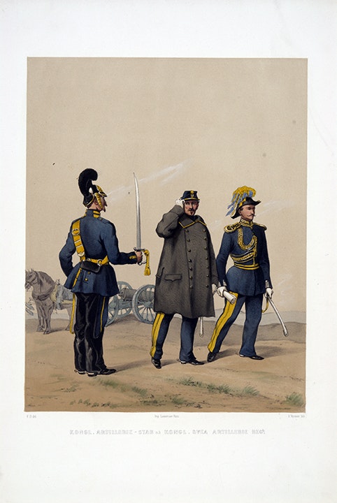 Artilleristaben och Svea artilleriregemente. Efter Fritz von Dardel