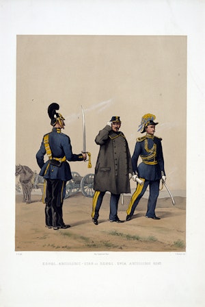 Artilleristaben och Svea artilleriregemente. Efter Fritz von Dardel