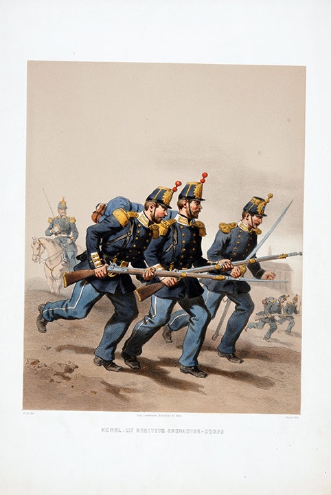 Livregementets grenadjärkår. Efter Fritz von Dardel