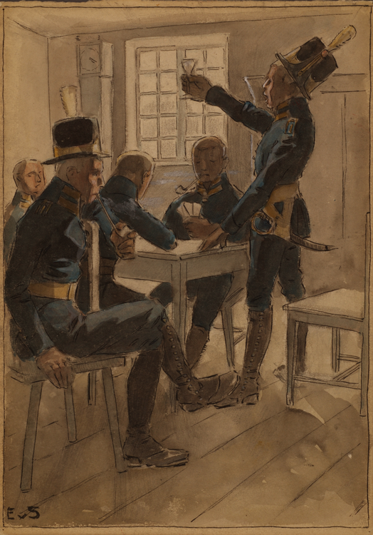 SVEA ARTILLERIREGEMENTE ritad av Einar von Strokirch