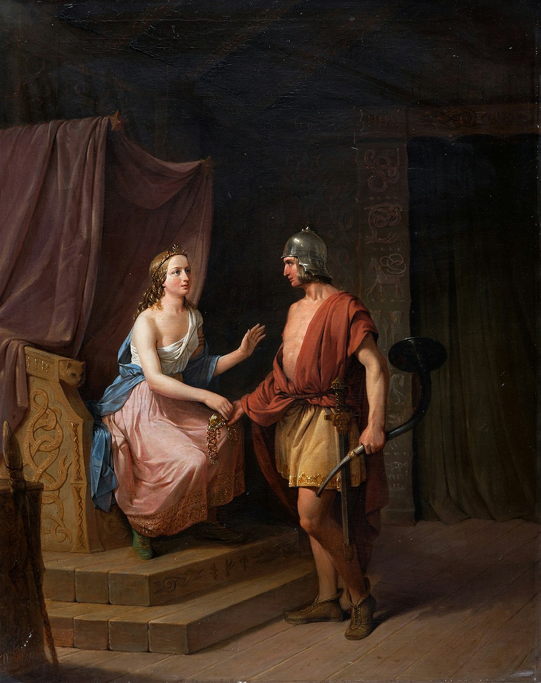 HEIMDALL ÖVERLÄMNAR TILL FREJA BRISINGASMYCKET av NILS ANDERSSON