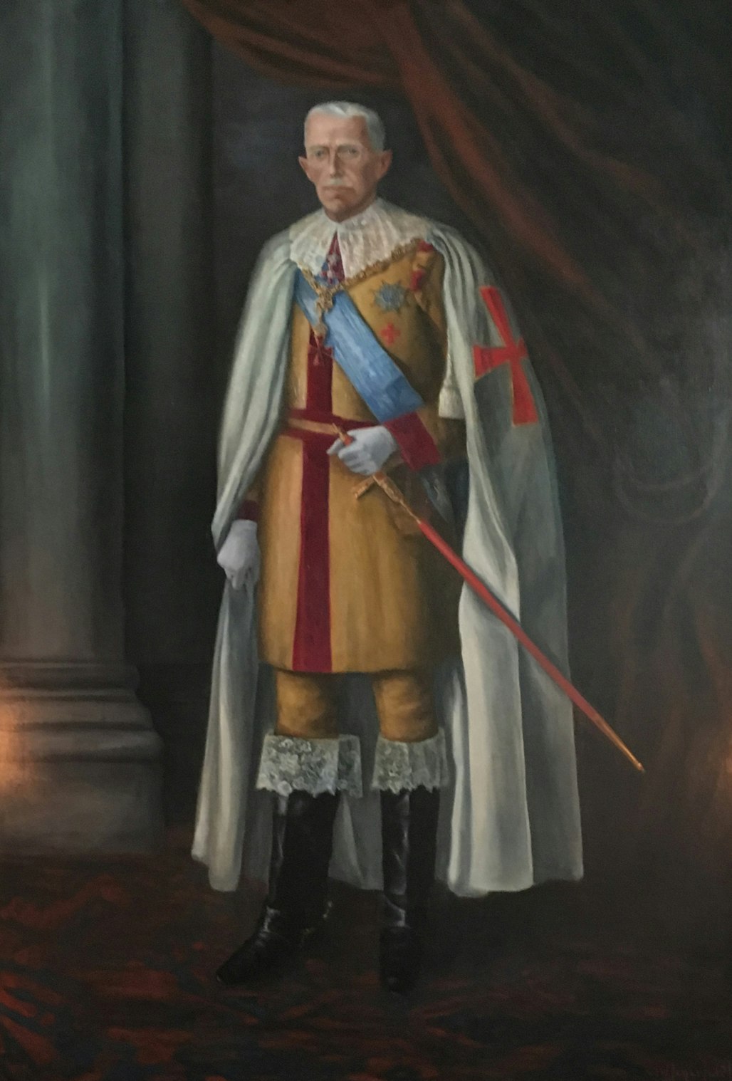 GUSTAF V BERNADOTTE I FRIMURARSKRUD av Okänd Mästare