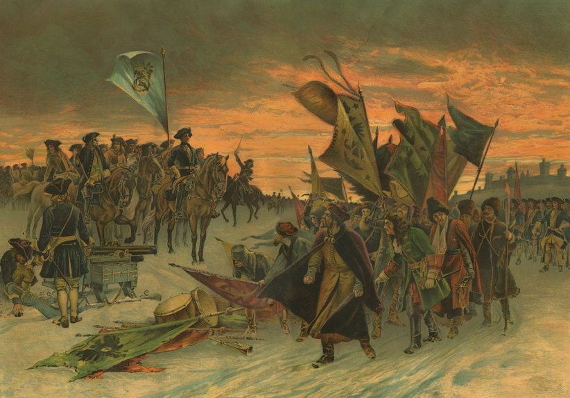 KARL XII:s SEGER VID NARVA av Gustaf Cederström - Rojalist.se