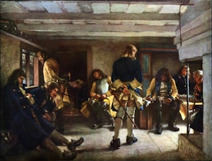 KARL XII:s LIKVAKA av Gustaf Cederström