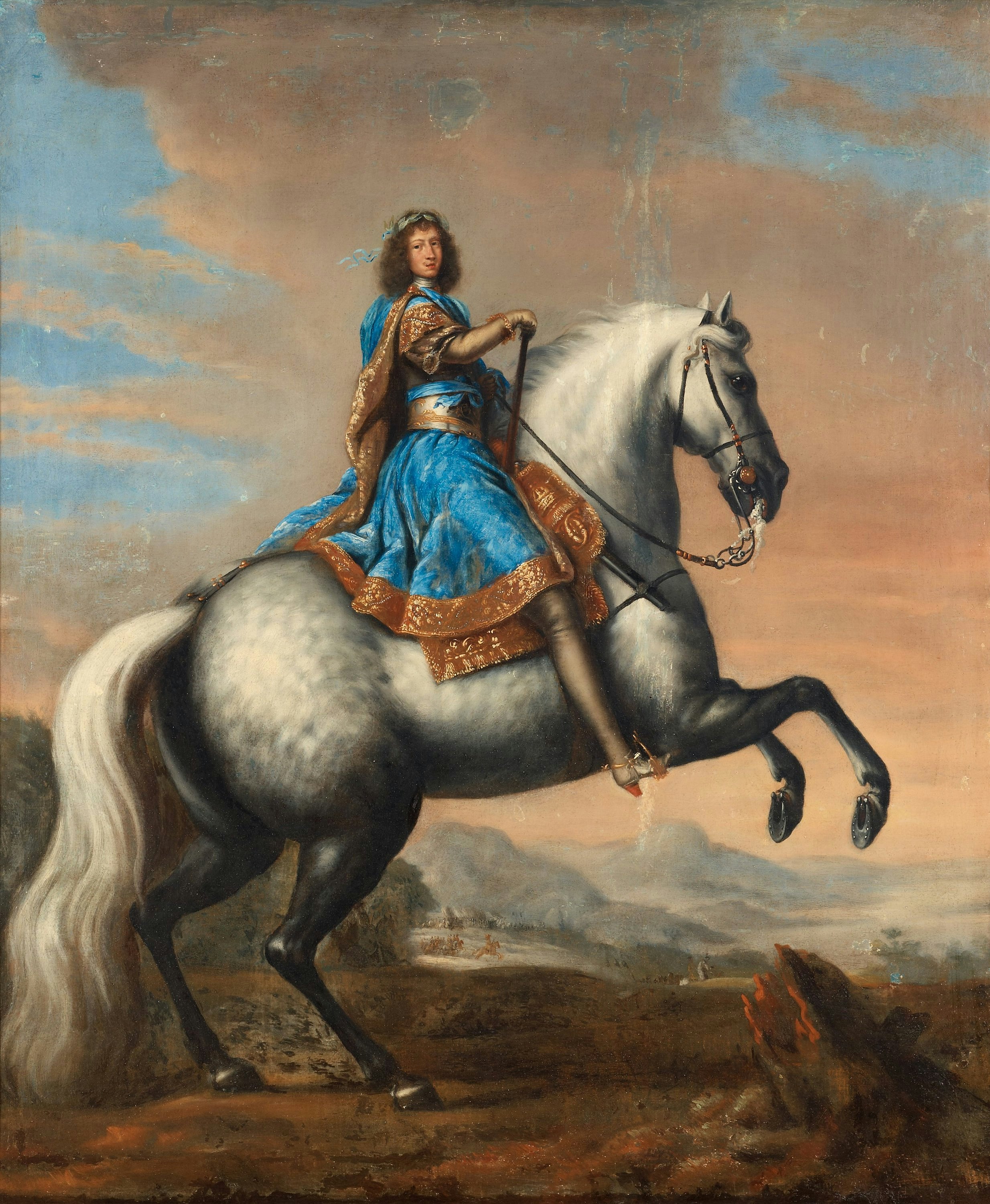 KARL XI TILL HÄST av David Klöcker Ehrenstrahl
