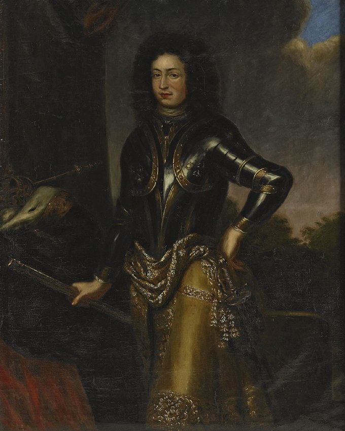 KARL XI I HARNESK av David Klöcker Ehrenstrahl