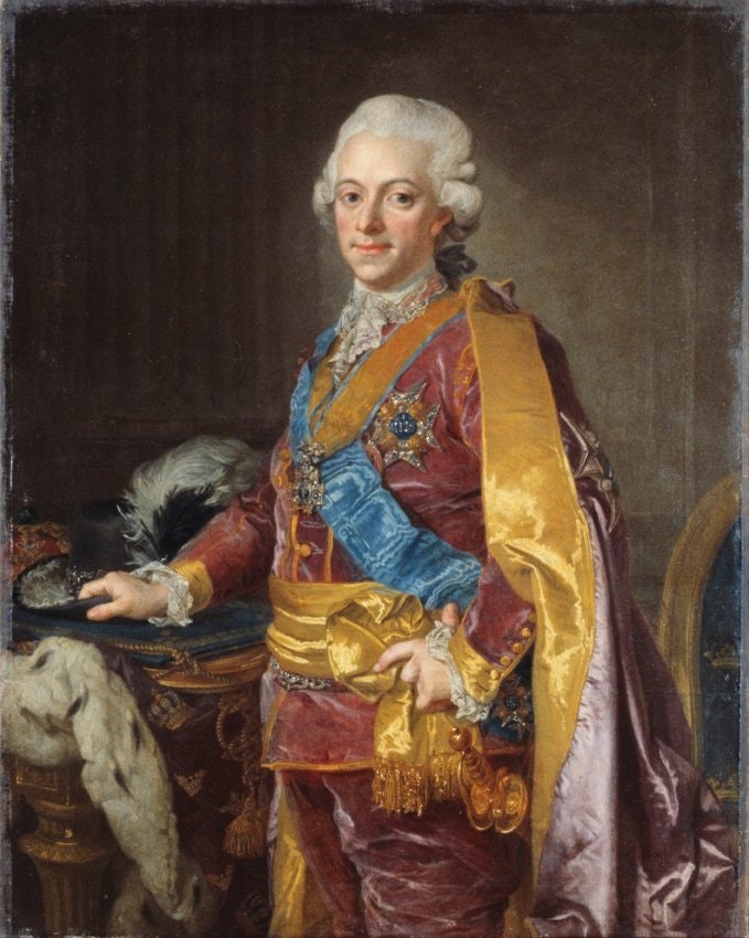 GUSTAV III av Lorenz Pasch den yngre