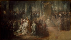 KRÖNINGEN AV KUNG GUSTAV III av Carl Gustaf Pilo