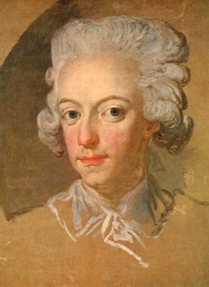 GUSTAV III PORTRÄTT av Lorenz Pasch d.y.